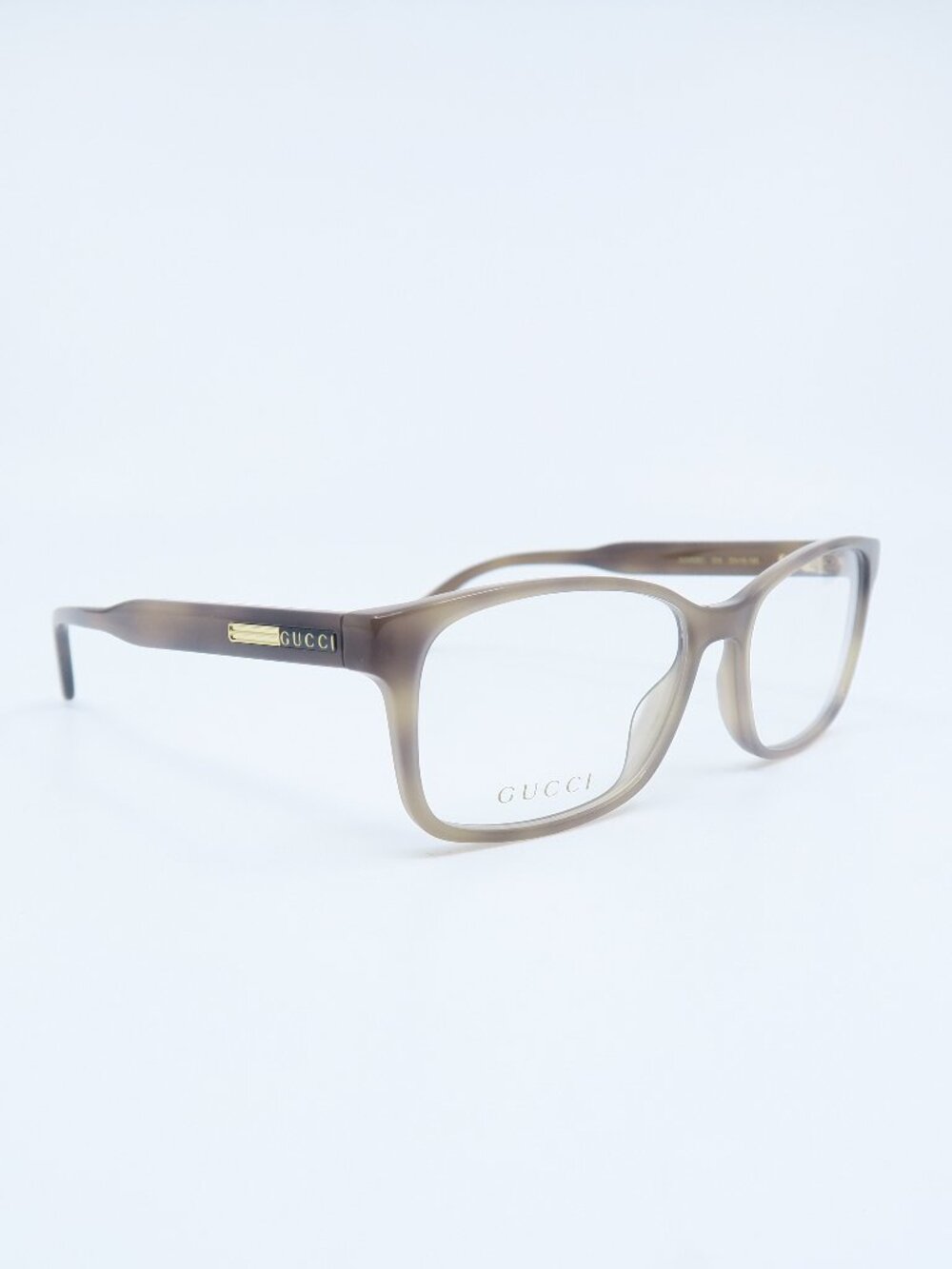 Gucci GG0826O 006 55mm Tan, Rectangle, Unisex, New Eyeglasses Frames.